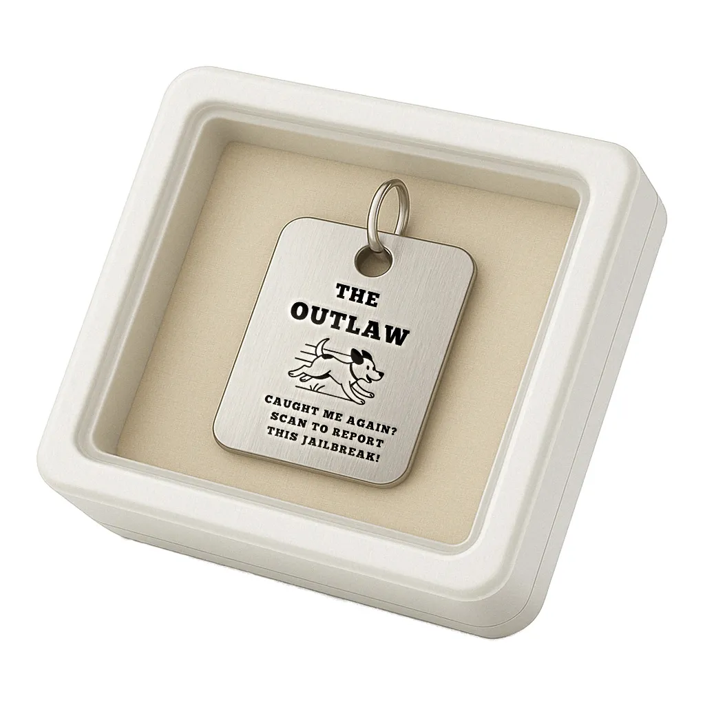 The Outlaw QR Pet Recovery Tag 3