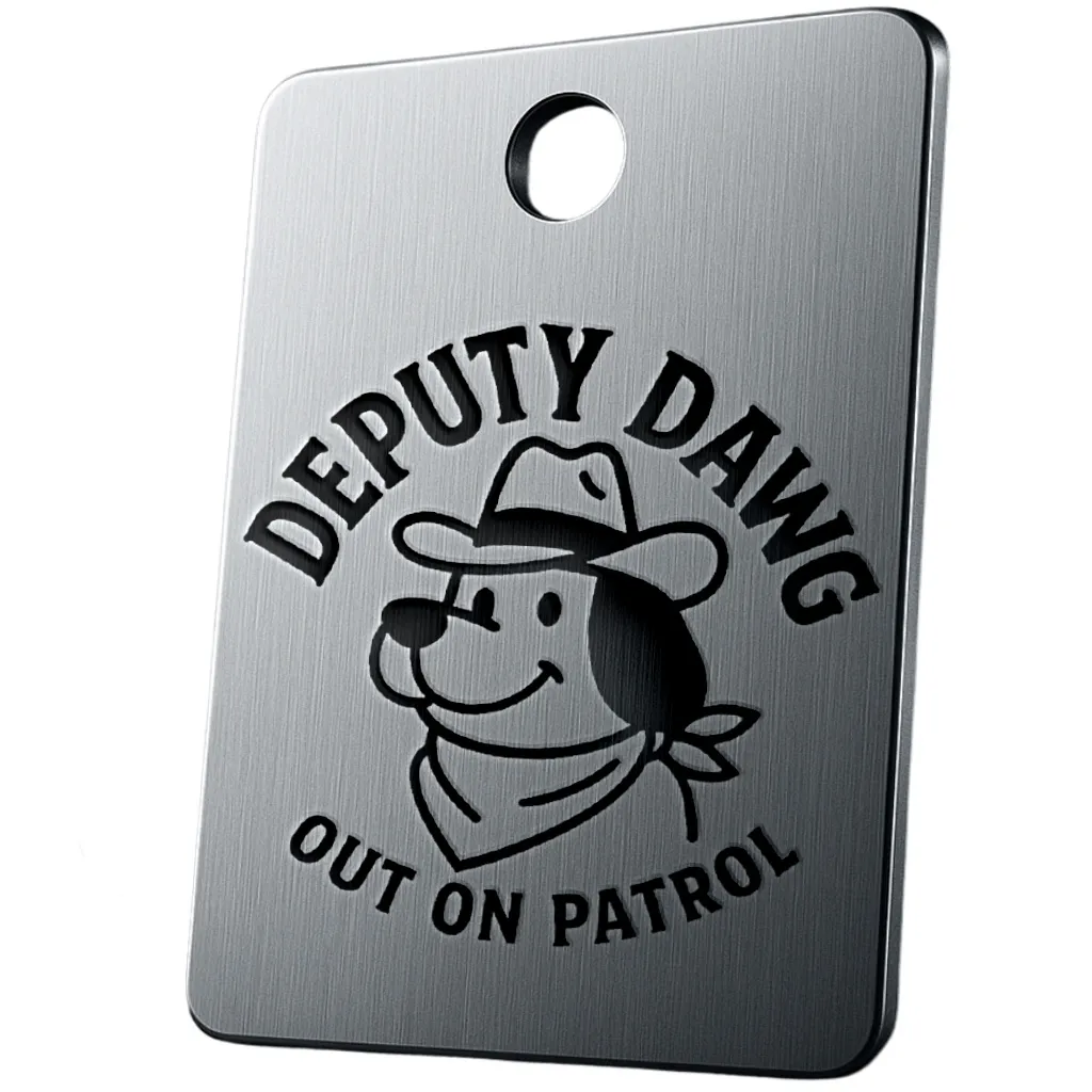 Deputy Dawg QR Pet Recovery Tag
